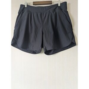 Lands End Women's SunShade UPF 50 5" Board Shorts with Panty Sz 16 Black Pockets